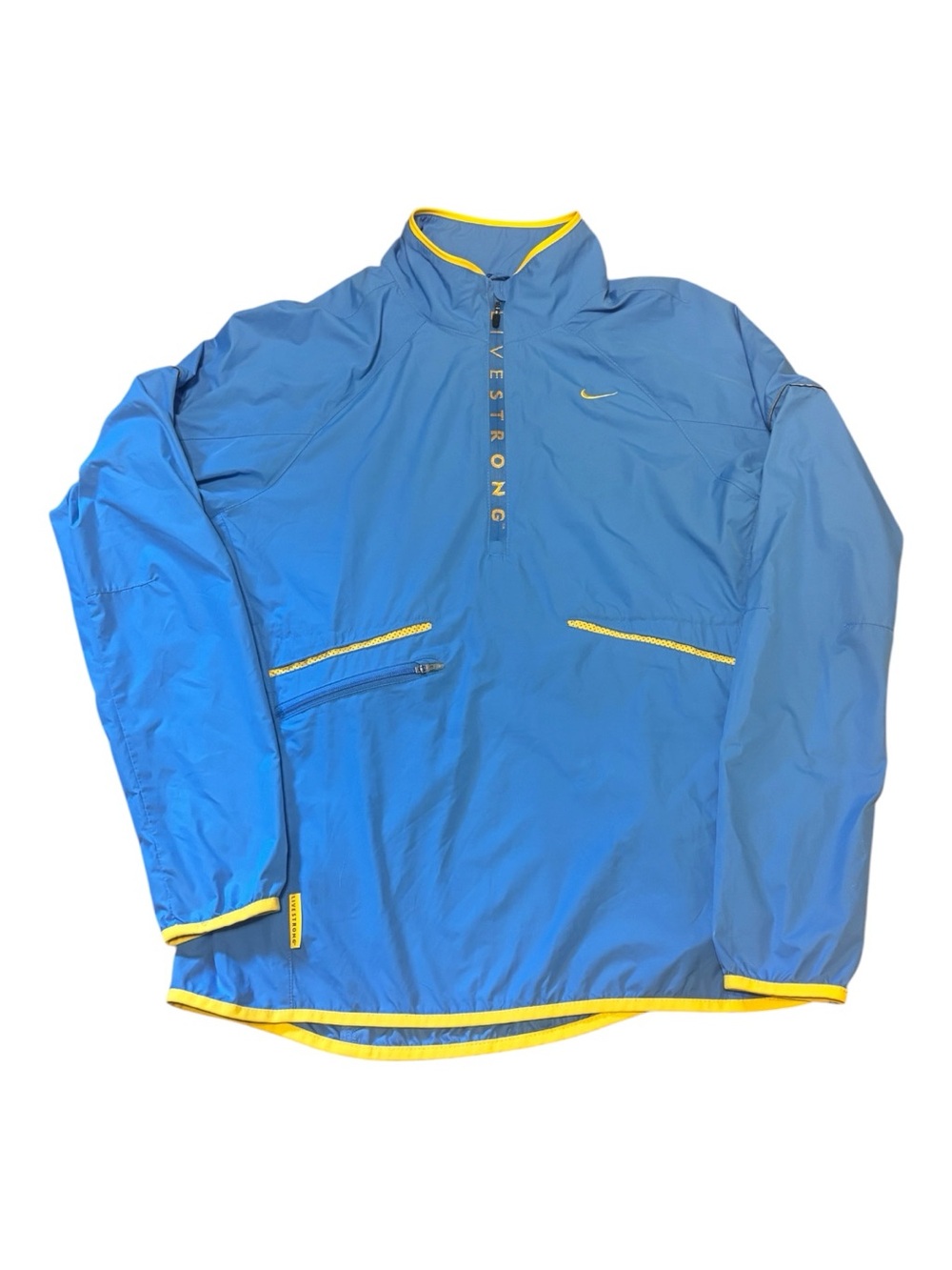Nike Blue Livestrong Windbreaker Size M -great condition.
